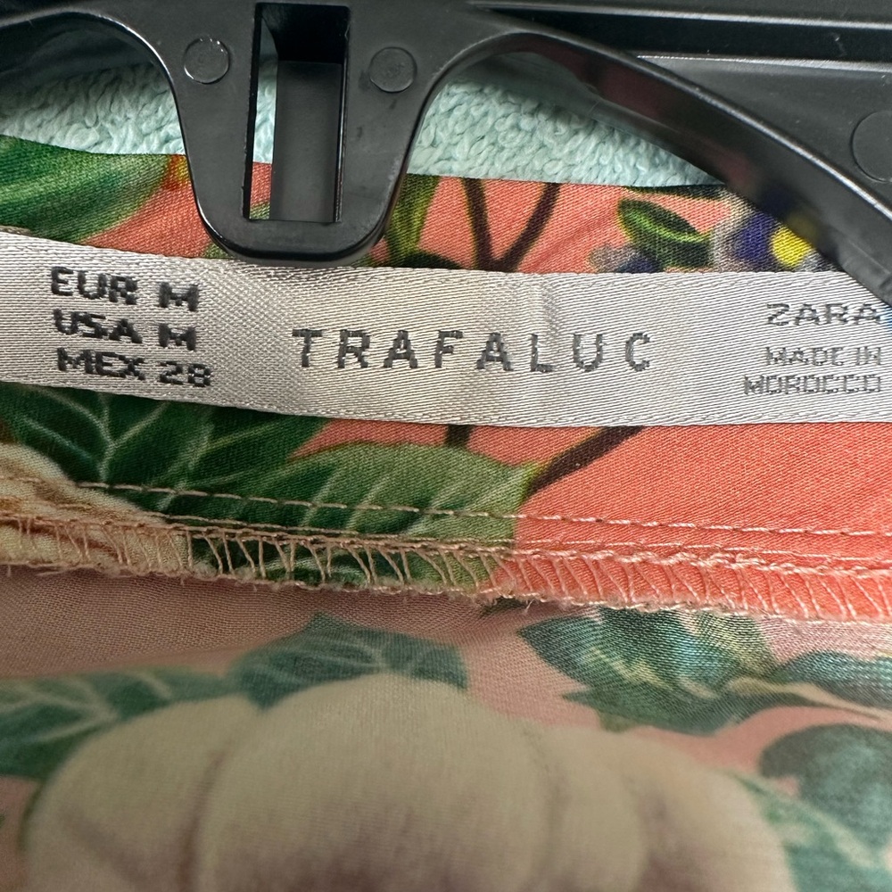 Zara Trafaluc tangerine tropical mini dress - Picture 5 of 6